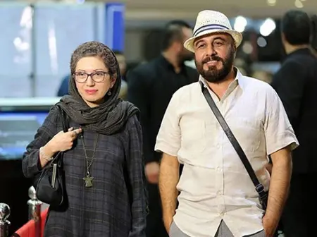 رضا عطاران و همسرش فریده فرامرزی