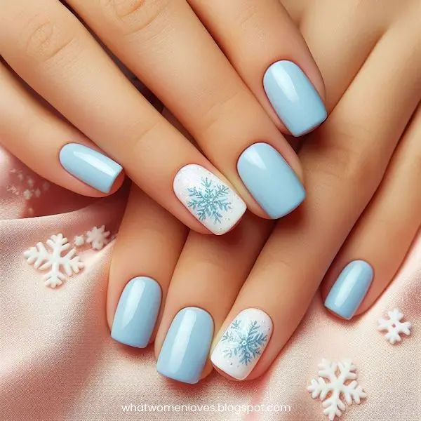 Winter nail design (2)
