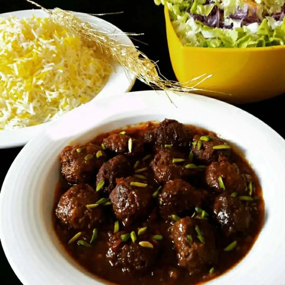 کوفته+قلقلی+با+سس+انار