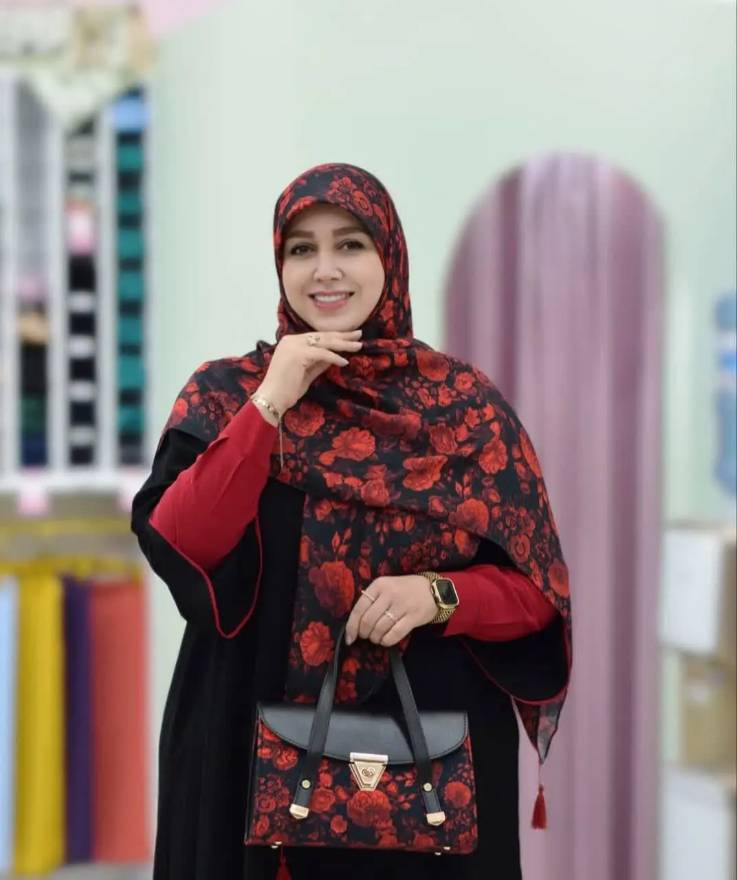 Girls_ scarf model (5)
