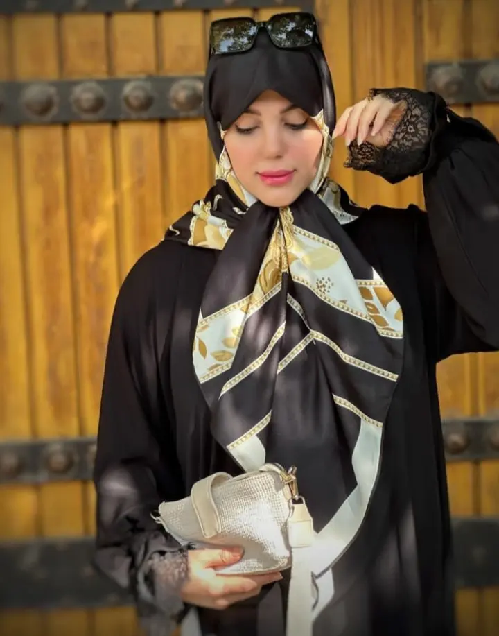 روسری مجلسی مشکی (1)