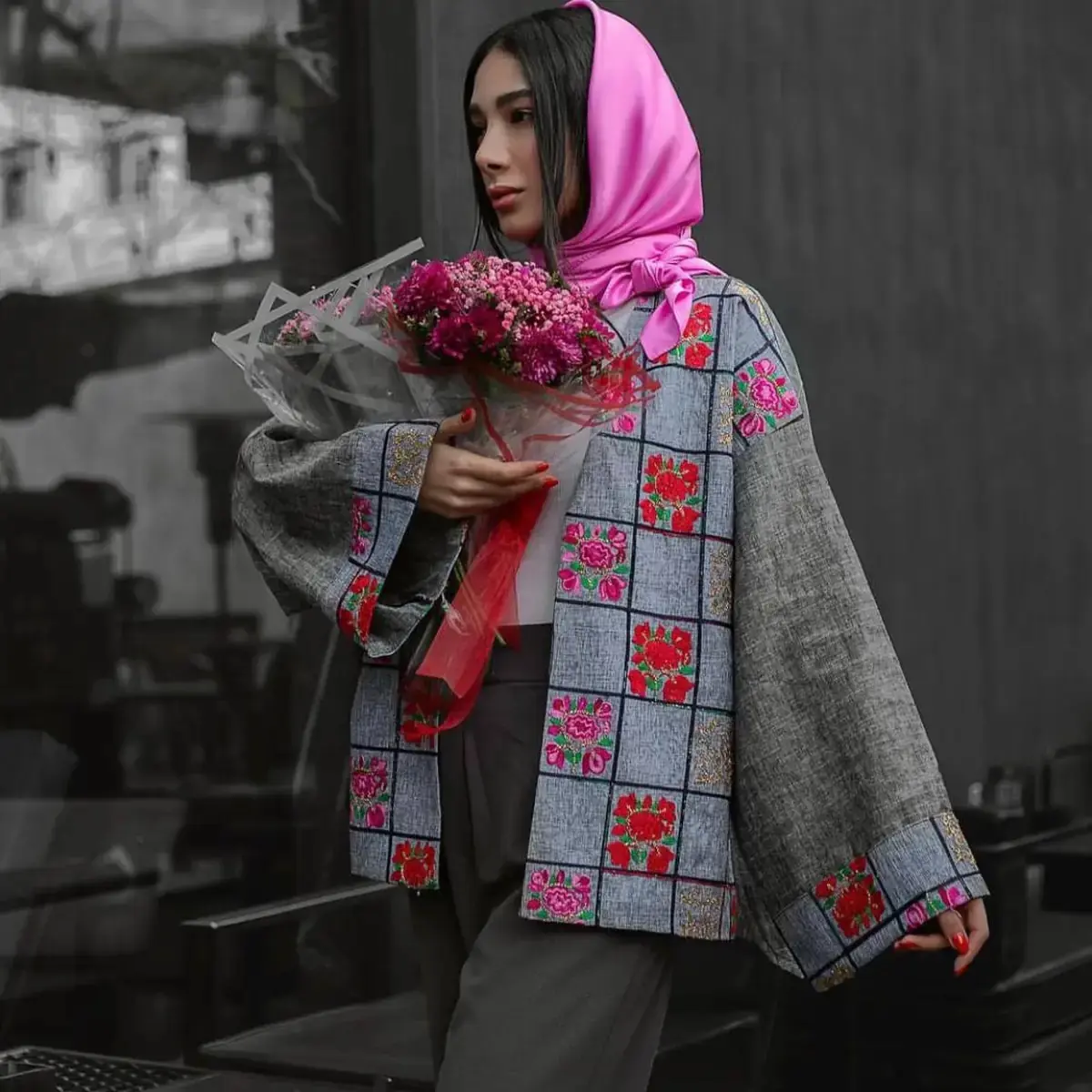 مانتو گلدوزی شده (4)