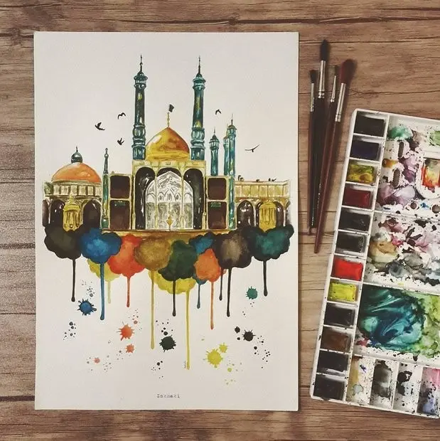 با لاک ناخن نقش مذهبی می‌کشم!