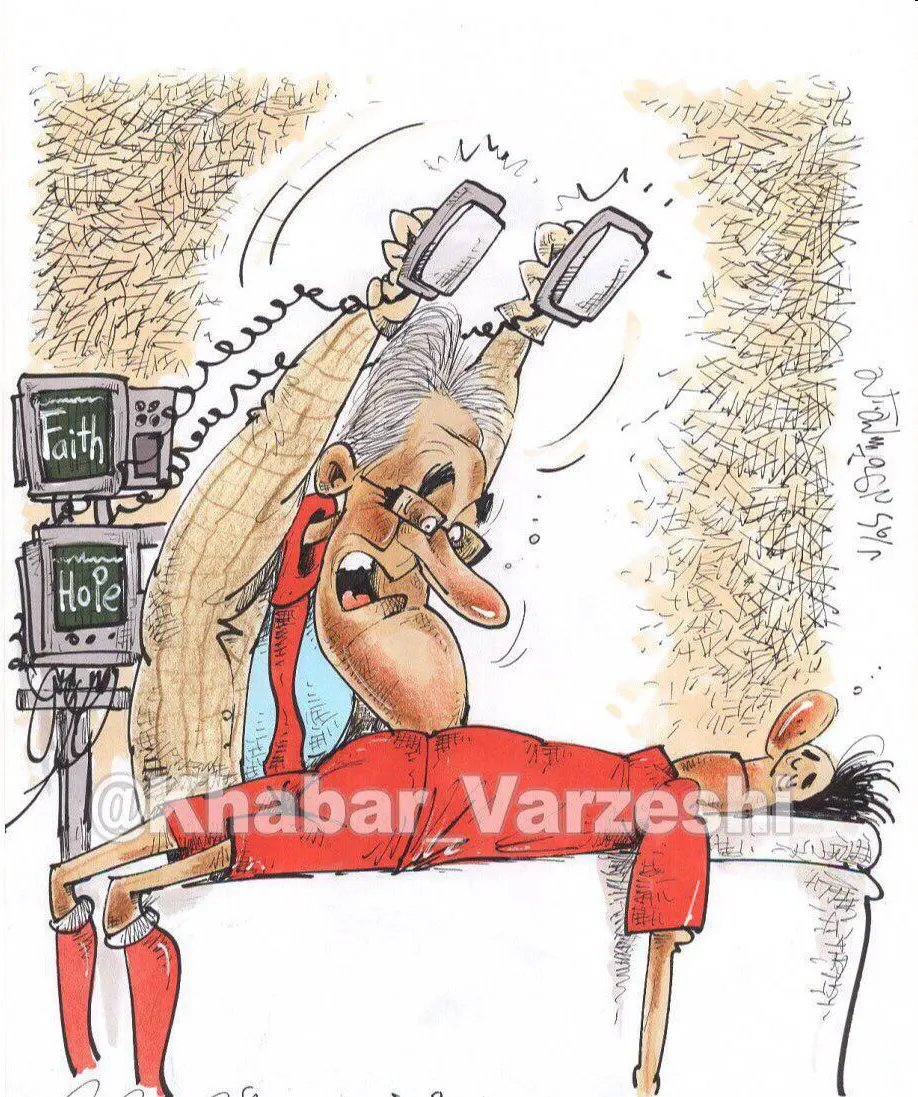 کارتون/ تنها امید پرسپولیس به بازی امشب