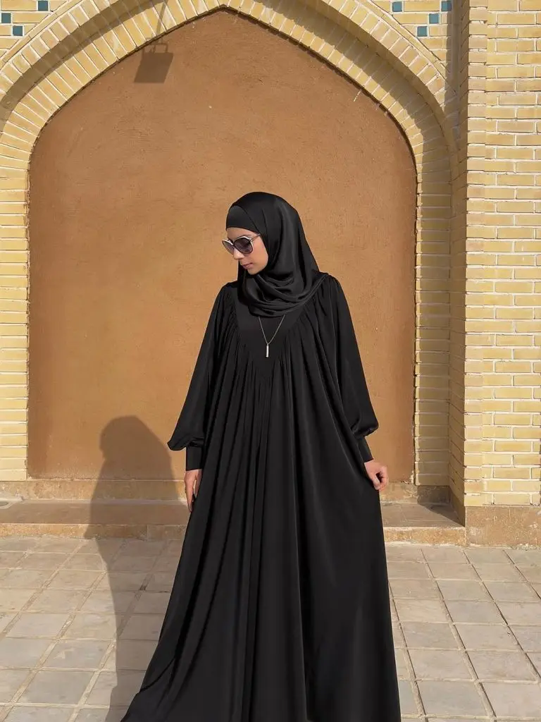مانتو عبایی مشکی (7)