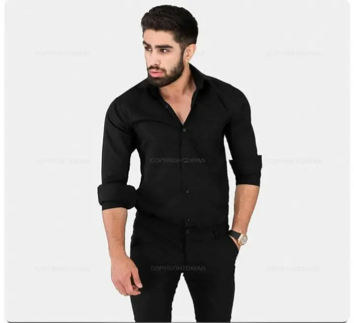 مدل پیراهن مشکی مردانه برای محرم (2)