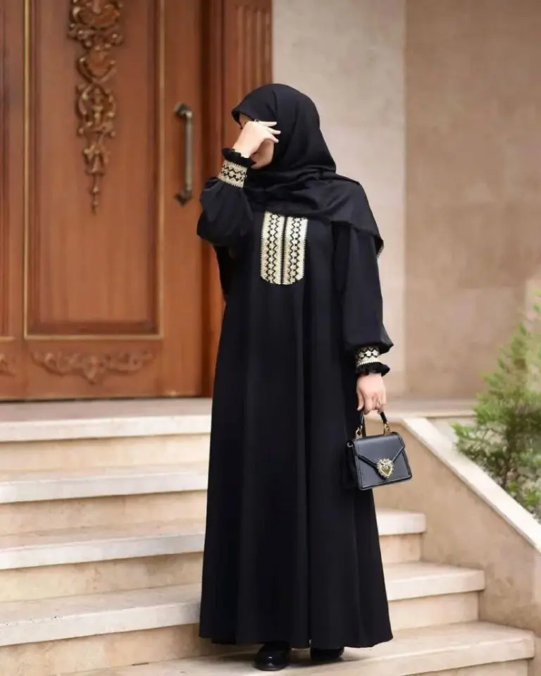 مانتو عبایی مشکی (18)