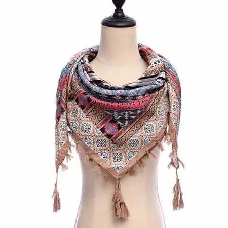مدل روسری نخی گلدار, روسری نخی زنانه