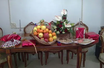 تزیینات شب یلدا , تزیینات خونچه شب یلدا