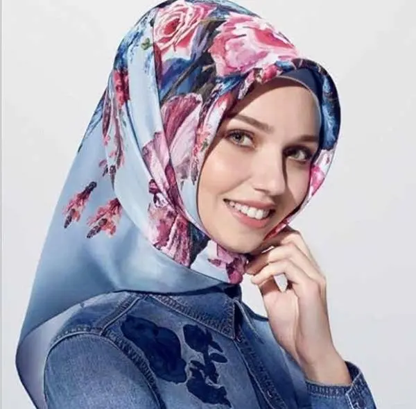 شال یا روسری برای صورت گرد پوشیدن شال و روسری