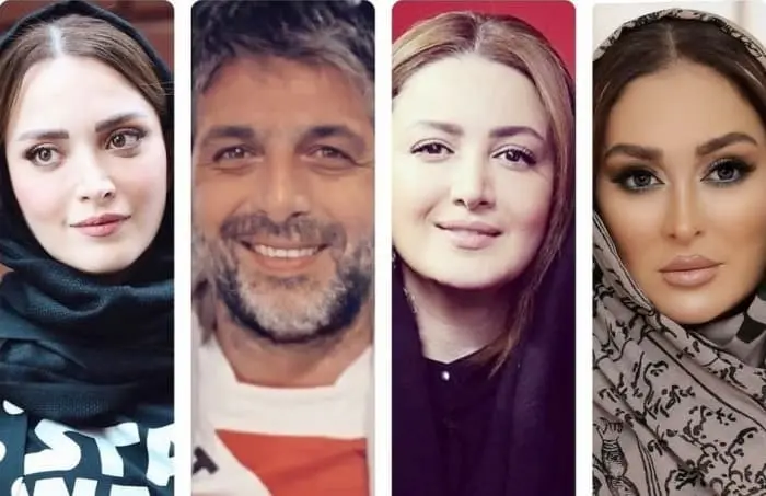 الهام حمیدی، شیلا خداداد، حمید گودرزی و بهنوش طباطبایی بازیگران سریال مسافری از هند