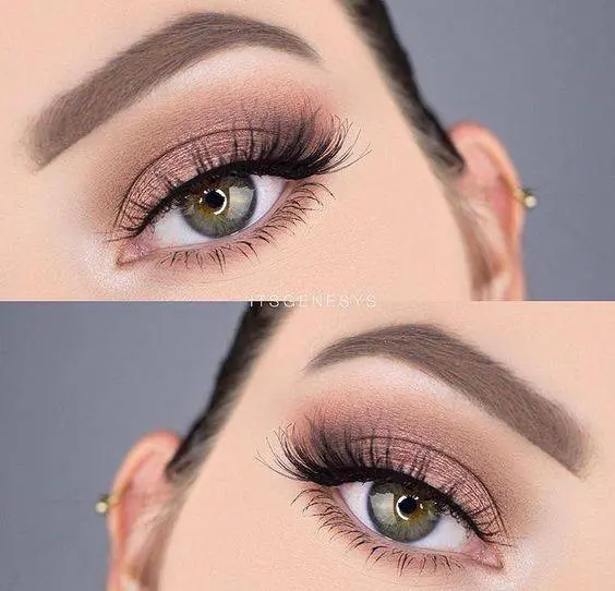 آرایش چشم سبز ساده و لایت آرایش چشم سبز