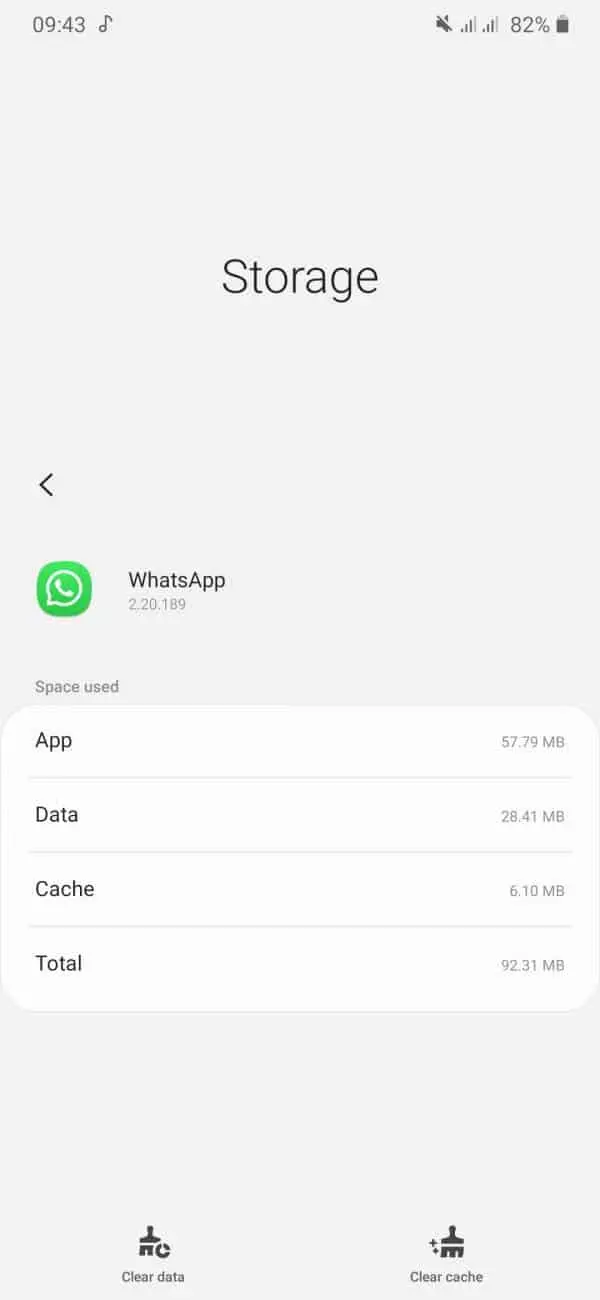 کش واتساپ را حذف کنید مشکل تماس تصویری واتساپ