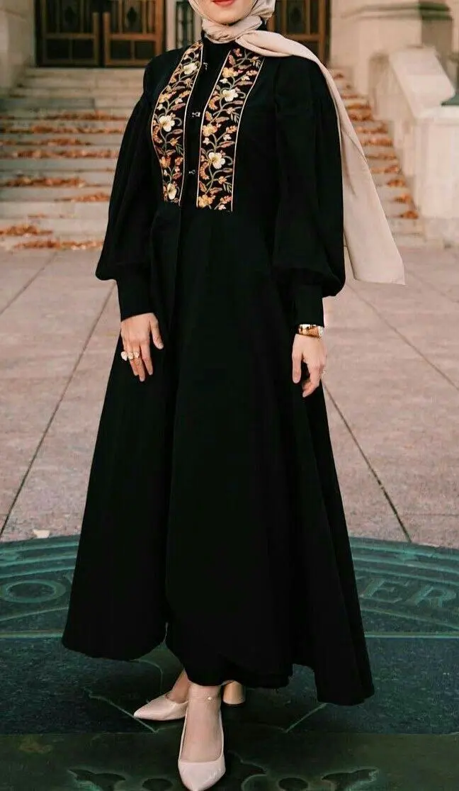 مانتو عبایی مشکی (11)
