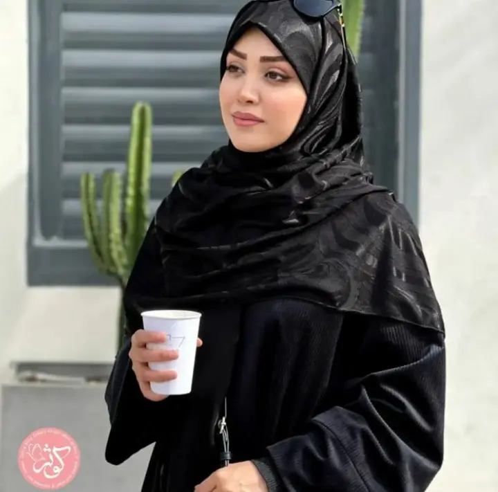روسری مجلسی مشکی (13)