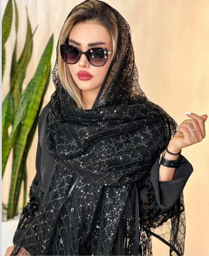شال مجلسی مشکی (7)