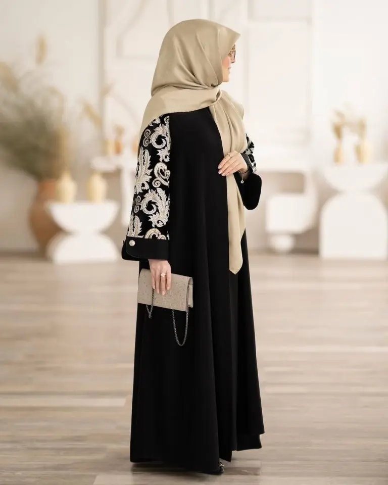 مانتو عبایی مشکی (28)