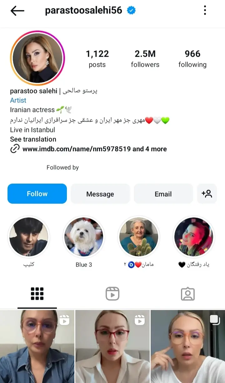 اینستاگرام پرستو صالحی