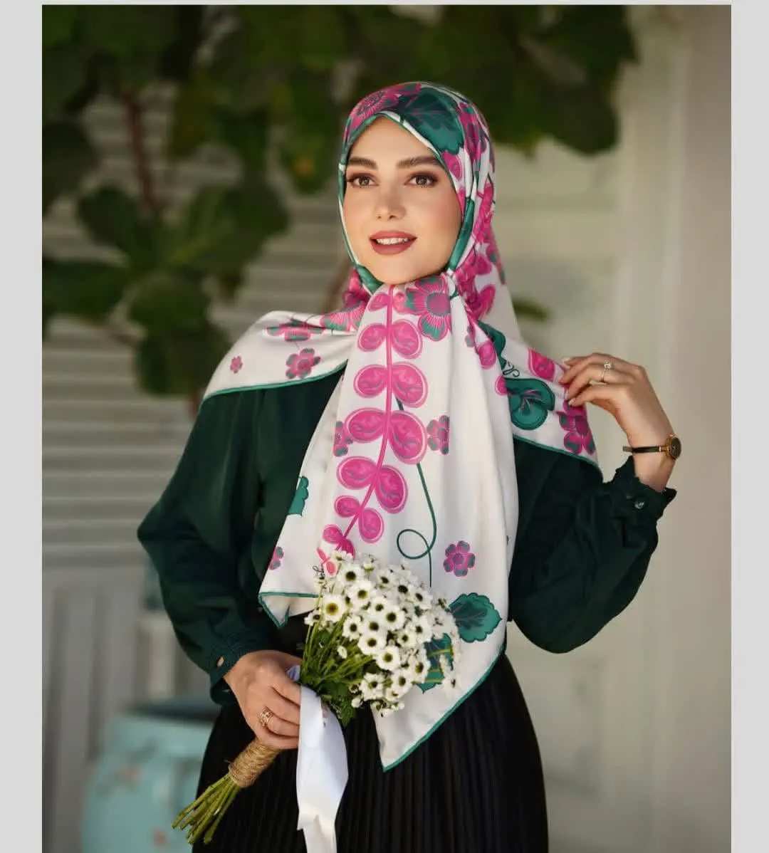 Girls_ scarf model (6)