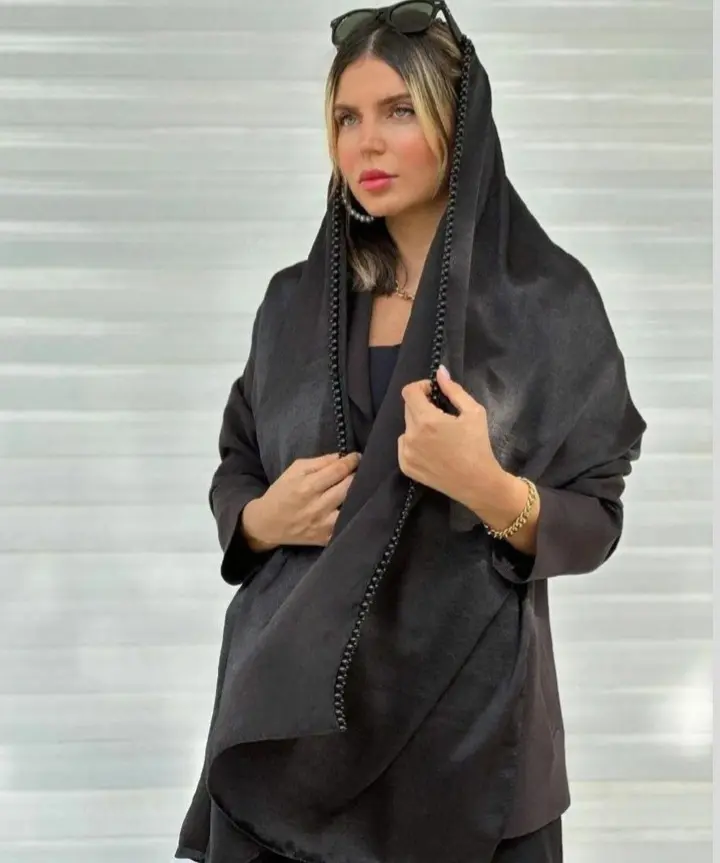 شال مجلسی مشکی (2)