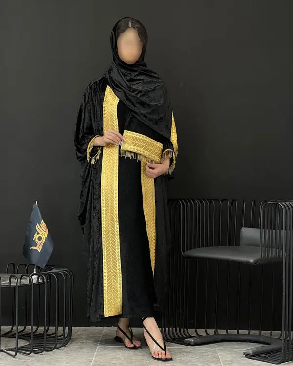 مانتو عبایی مشکی (36)