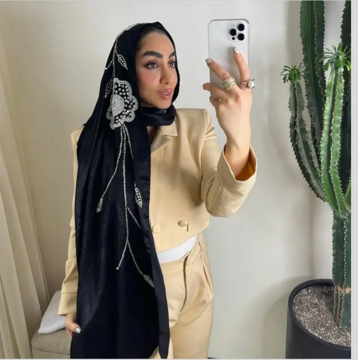شال مجلسی مشکی (3)