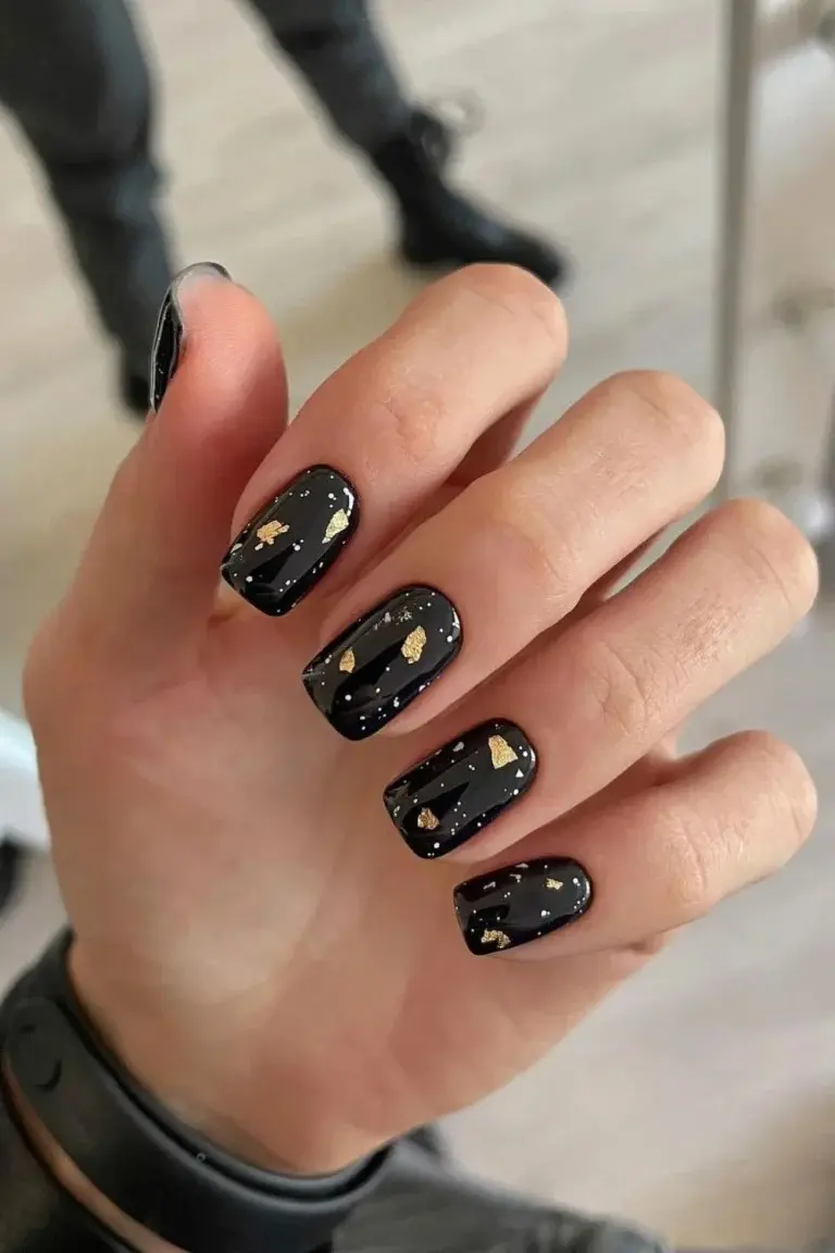 طرح ناخن مشکی برای محرم