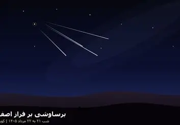 بارش شهابی برساوشی بر فراز اصفهان؛ راهنمای کامل رصد شب ۲۱ و ۲۲ مرداد از کویر ورزنه تا ارتفاعات سمیرم