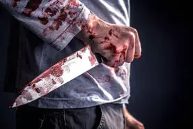 قاتل چاقو به دست دستگیر شد