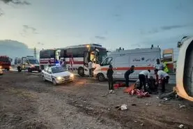 7 مصدوم به دنبال یک تصادف در فولادشهر