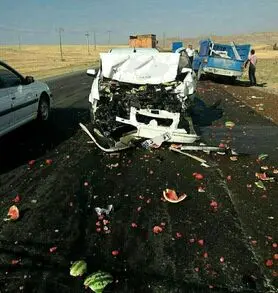 تصادف هندوانه‌ای!