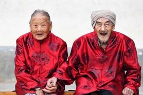 مسن‌ترین زوج خوشبخت چینی