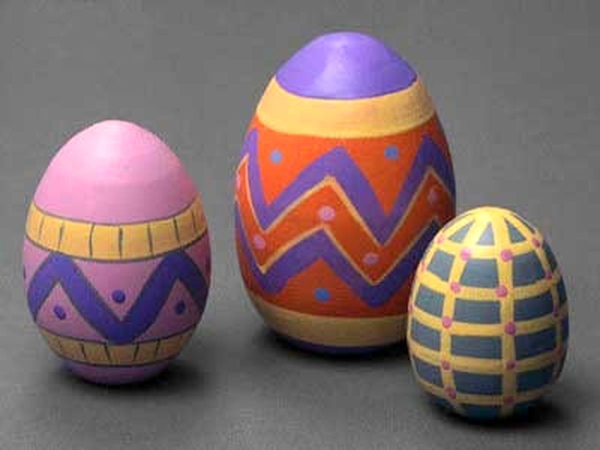 تزئین سفره هفت سین با تخم مرغ