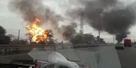 آتش‌سوزی مرگبار در خط لوله گاز اهواز
