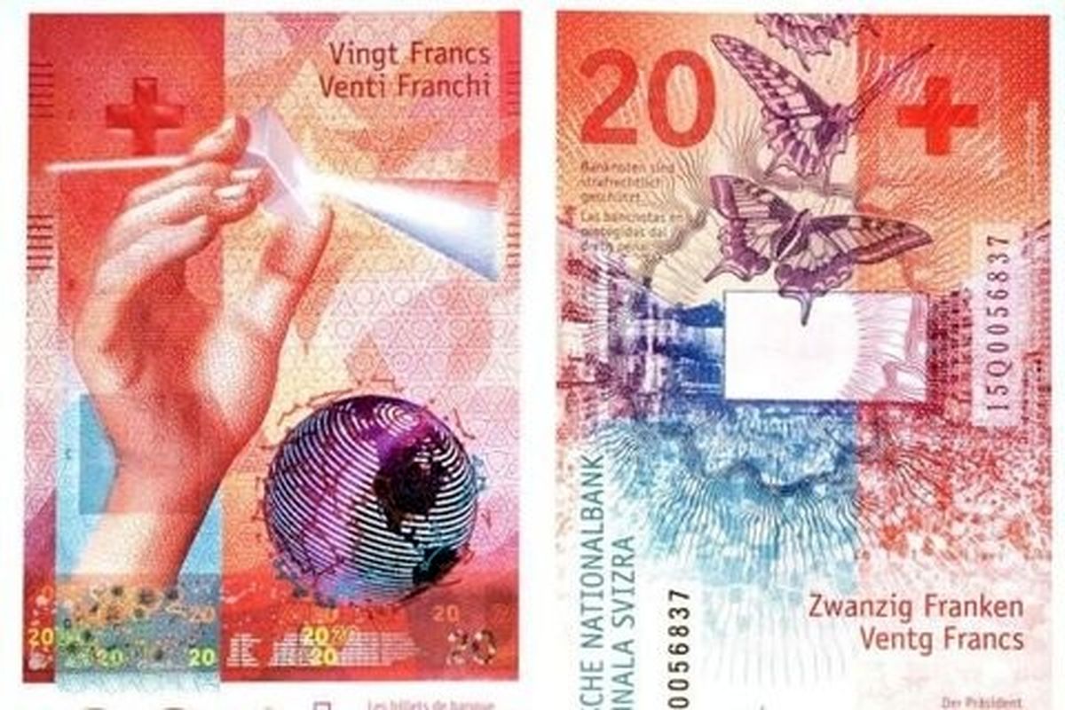 بانک ملی سوئیس از ایمن ترین اسکناس جهان رونمایی کرد