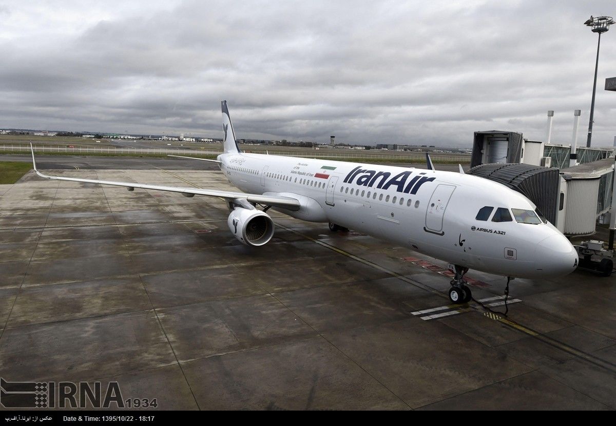تحویل نخستین فروند هواپیمای ایرباس مدل A321 به ایران