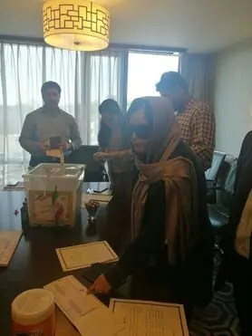 «سهیلا جورکش» رای خود را به صندوق بوستون انداخت