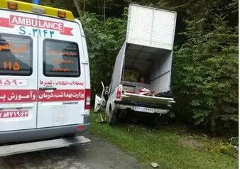واژگونی وانت پیکان در کمربندی داران با ۷ مجروح