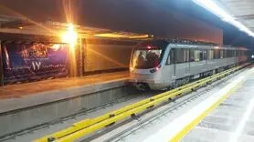 حرکت آزمایشی فاز سوم خط یک مترو