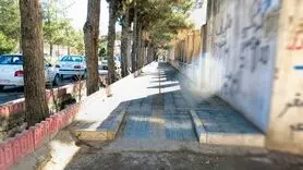 مناسب سازی پیاده روهای خیابان بزرگمهر در دست اجراست