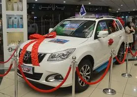 هفت خودروی هایما s۷ در جشنواره طلایی بانک تجارت و ایران کیش