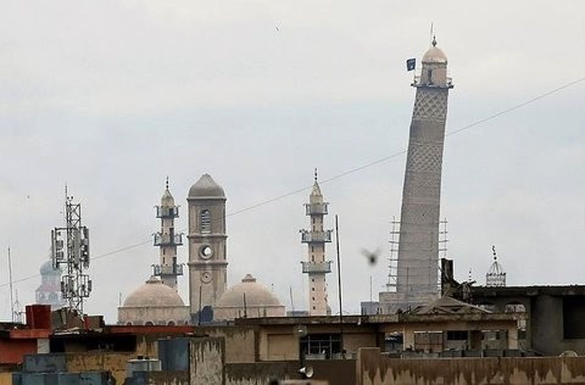 داعش مسجد نوری موصل، محل اعلام خلافت بغدادی، را منفجر کرد