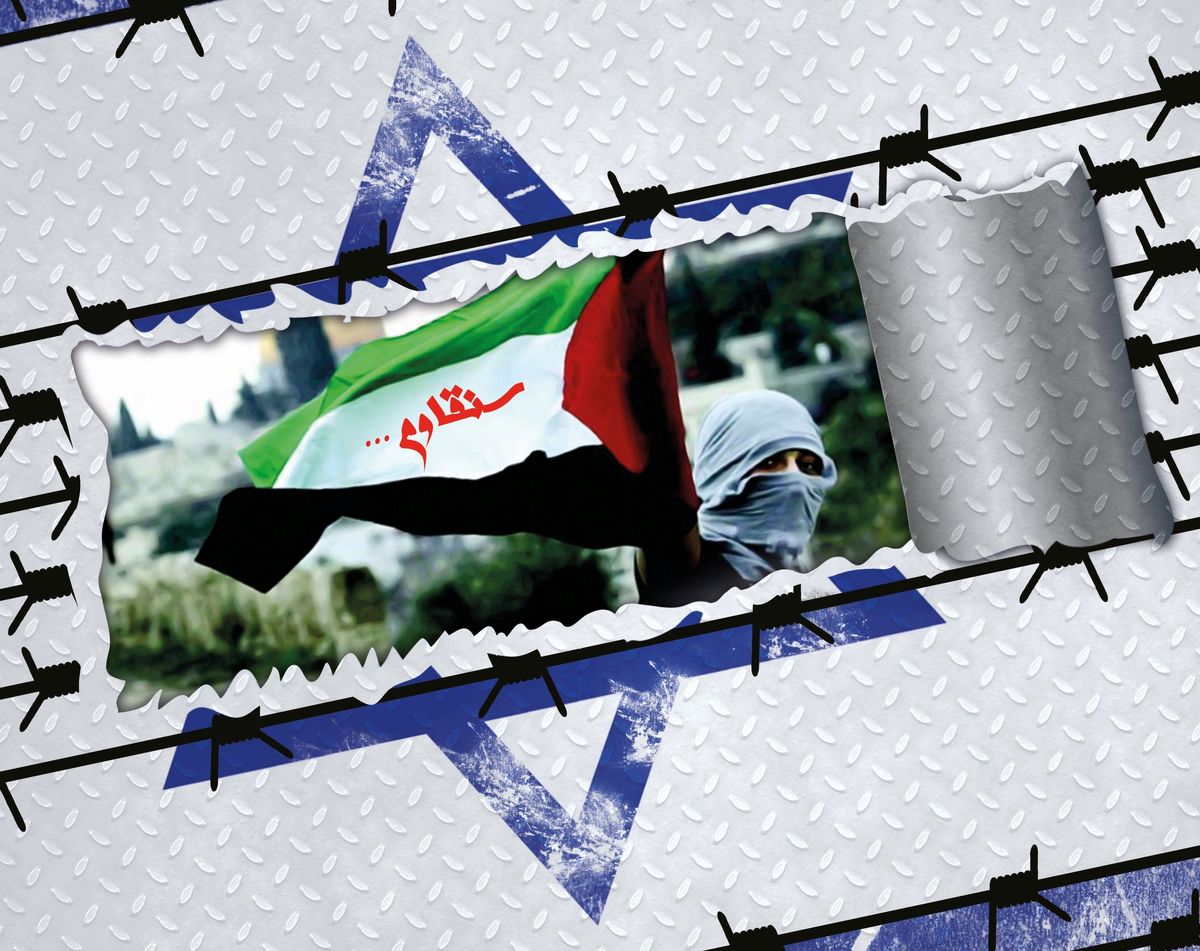 مشتهای گره کرده مردم ایران چتری برای حمایت ازفلسطین