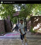 حسن‌زاده و پای مجروح + عکس
