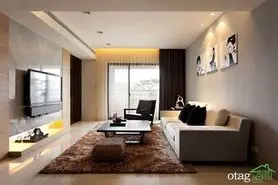 چیدمان پذیرایی مستطیل شکل، در آپارتمان های امروزی