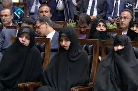 حضور دختر رئیس جمهور در مراسم تحلیف
