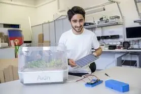 دانشجوی ایرانی باغچه معلق بدون خاک ساخت