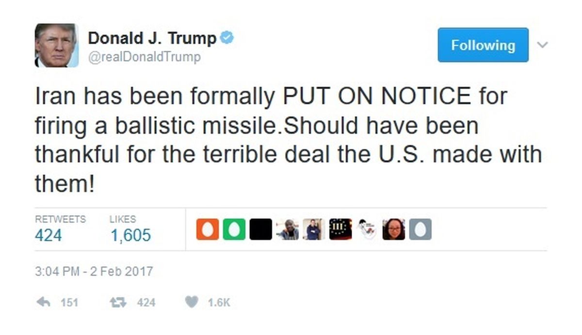 توئیت‌های جدید ترامپ علیه ایران