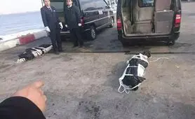 پیکر دو پرسنل و جعبه سیاه سانچی در شانگهای
