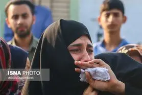 مراسم تشییع پیکر دانش آموزان هرمزگانی
